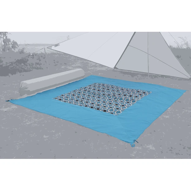 Bent Tapis Caribbean, Turquoise 4 Bent Tapis Caribbean, Turquoise – Image 2