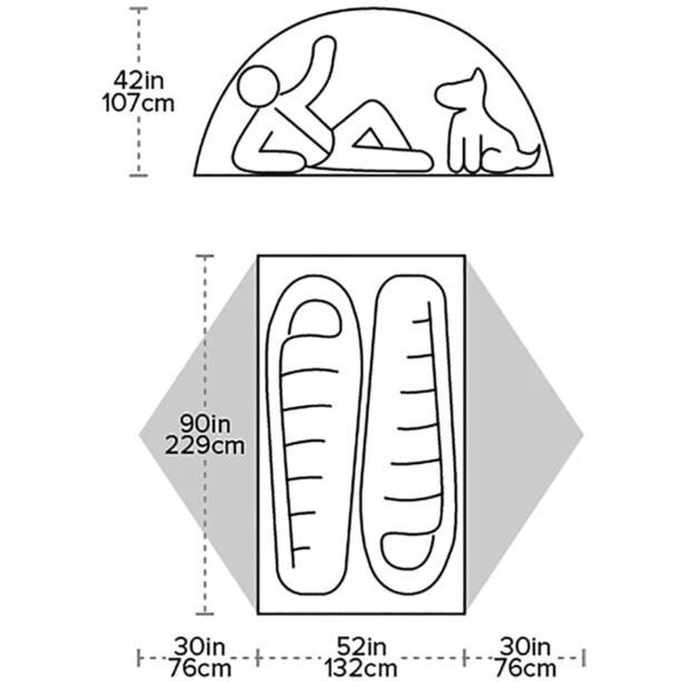 Big Agnes Blacktail 2 Tente, Vert 5 Big Agnes Blacktail 2 Tente, Vert – Image 3