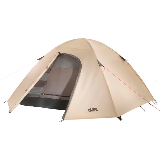 CAMPZ Monta Tent 2P, Beige/gris 4 CAMPZ Monta Tent 2P, Beige/gris – Image 2