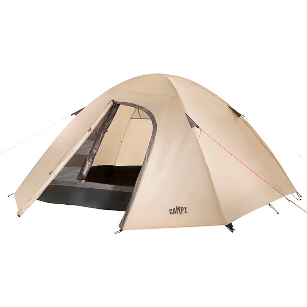 CAMPZ Monta Tent 2P, Beige/gris 5 CAMPZ Monta Tent 2P, Beige/gris – Image 3