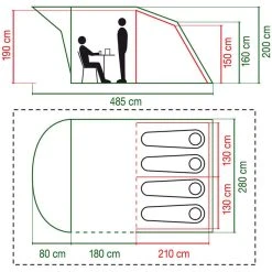 Coleman Oak Canyon 4 Tente -Robens Magasin coleman oak canyon 4 tunnelzelt 3