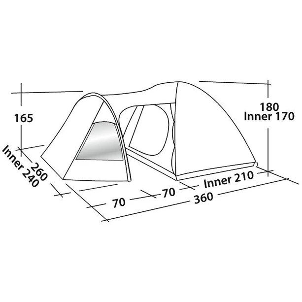 Easy Camp Blazar 400 Tente, Vert/olive 5 Easy Camp Blazar 400 Tente, Vert/olive – Image 3