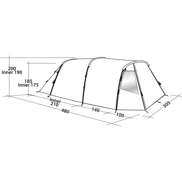 Easy Camp Huntsville 500 Tente, Vert 8 Easy Camp Huntsville 500 Tente, Vert – Image 6