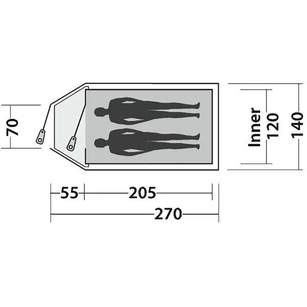 Easy Camp Quasar 200 Tente, Vert/olive 5 Easy Camp Quasar 200 Tente, Vert/olive – Image 3