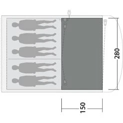 Outwell Ashwood 5 Flat Wooven Carpet, Gris -Robens Magasin outwell avondale 6pa flat wooven carpet black grey 3