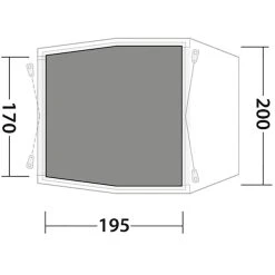 Outwell Dunecrest Flat Woven Carpet, Gris -Robens Magasin outwell forestville 6sa flat wooven carpet black grey 3