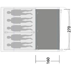 Outwell Elmdale 5PA Flat Woven Carpet, Gris -Robens Magasin outwell greenwood 5 flat wooven carpet black grey 3