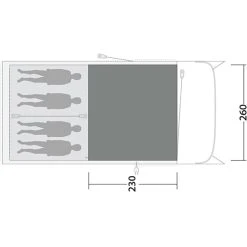 Outwell Greenwood 4 Flat Woven Carpet, Gris -Robens Magasin outwell hayward lake 4atc flat wooven carpet black grey 3