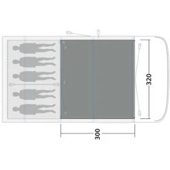 Outwell Hayward Lake 5ATC Flat Woven Carpet, Gris/noir -Robens Magasin outwell hayward lake 5atc flat woven carpet 3