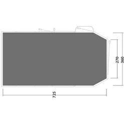 Outwell Knightdale 8PA Bâche De Sol Avec Toggle Up Front Intégré, Gris 5 Outwell Knightdale 8PA Bâche De Sol Avec Toggle Up Front Intégré, Gris -Robens Magasin outwell knightdale 8pa footprint with integrated toggle up front 2