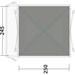 Outwell Milestone Tapis Tissé Plat Tableau De Bord/Shade, Gris/noir -Robens Magasin outwell milestone dash shade flat woven carpet 3