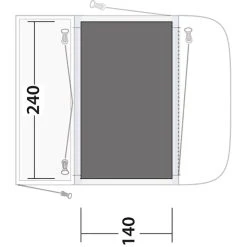 Outwell Newburg 160 Bâche De Sol, Gris 5 Outwell Newburg 160 Bâche De Sol, Gris -Robens Magasin outwell newburg 160 footprint 2