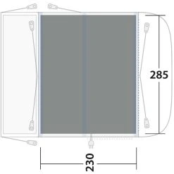 Outwell Newburg 240 Tapis Tissé Plat, Gris/noir 6 Outwell Newburg 240 Tapis Tissé Plat, Gris/noir -Robens Magasin outwell newburg 240 flat woven carpet 2