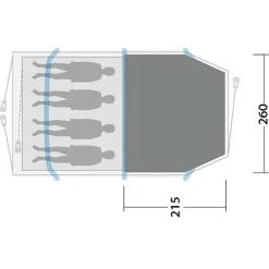 Outwell Starhill 4 Flat Woven Carpet, Gris -Robens Magasin outwell sundale 5pa flat wooven carpet black grey 3