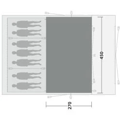 Outwell Vermont 7PE Flat Woven Carpet, Gris -Robens Magasin outwell vermont 7pe flat woven carpet 3