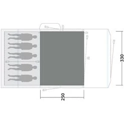 Outwell Sundale 5PA Flat Woven Carpet, Gris -Robens Magasin outwell westwood 5 flat wooven carpet black grey 3