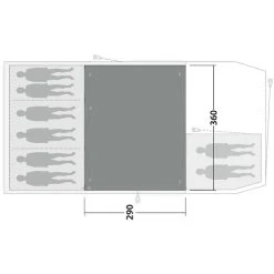 Outwell Winwood 8 Flat Woven Carpet, Gris -Robens Magasin outwell winwood 8 flat woven carpet 3