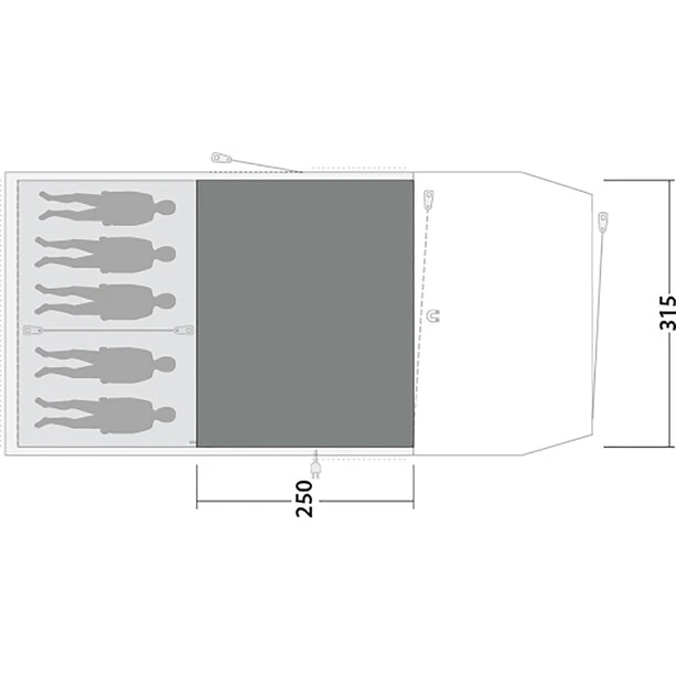 Outwell Westwood 5 Flat Woven Carpet, Gris 5 Outwell Westwood 5 Flat Woven Carpet, Gris – Image 3