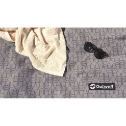 Outwell Yosemite Lake 4TC Tapis Tissé Plat, Gris/noir