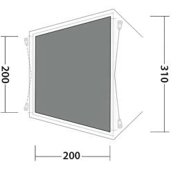 Outwell Woodcrest Flat Woven Carpet, Gris -Robens Magasin outwell yosemite lake 6tc flat wooven carpet black grey 3