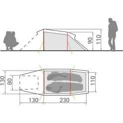 VAUDE Arco 2P Tente, Marron 9 VAUDE Arco 2P Tente, Marron -Robens Magasin vaude arco 2p taelt buckeye 4