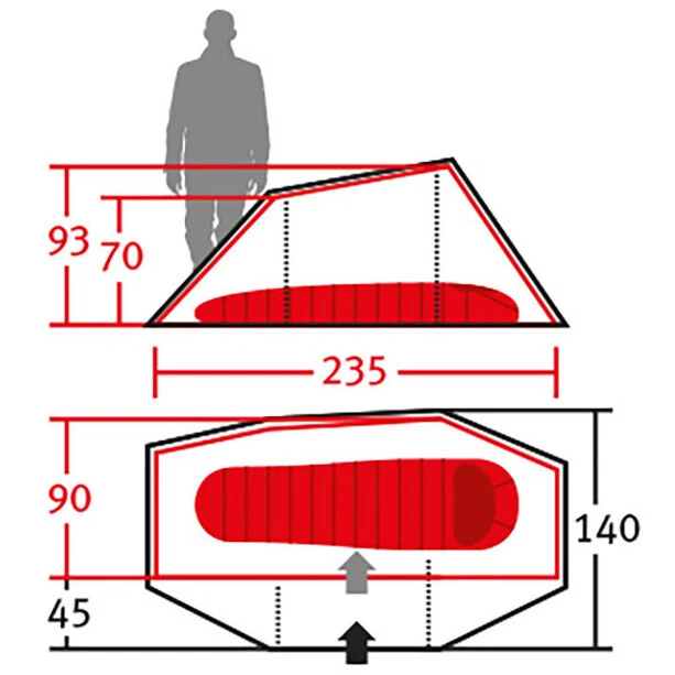 Wechsel Aurora 1 Travel Line Tente, Beige 7 Wechsel Aurora 1 Travel Line Tente, Beige – Image 5